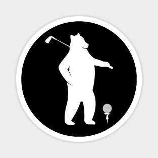 Golf Bear Lover Gift for Golf Prayer Looking For Whole In One Funny Magnet